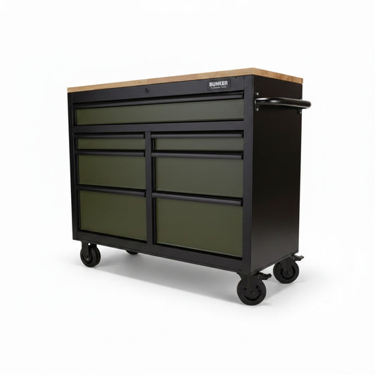 BUNKER Tool Trolley / Workbench 104 cm – Green