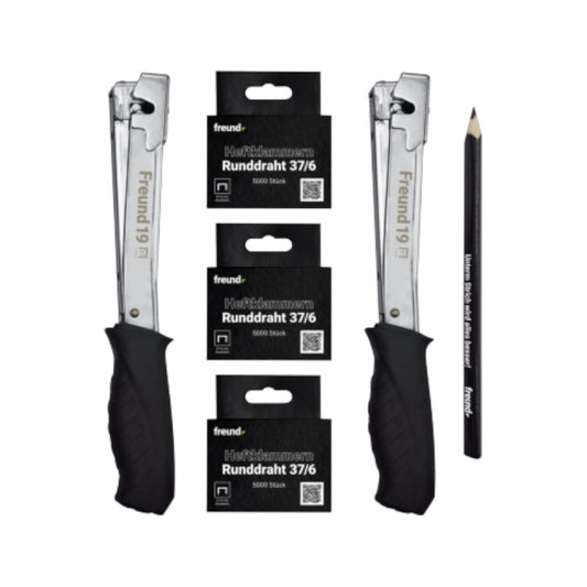 Freund Bonus-Set Steildach Hammertacker Zimmermannsbleistift