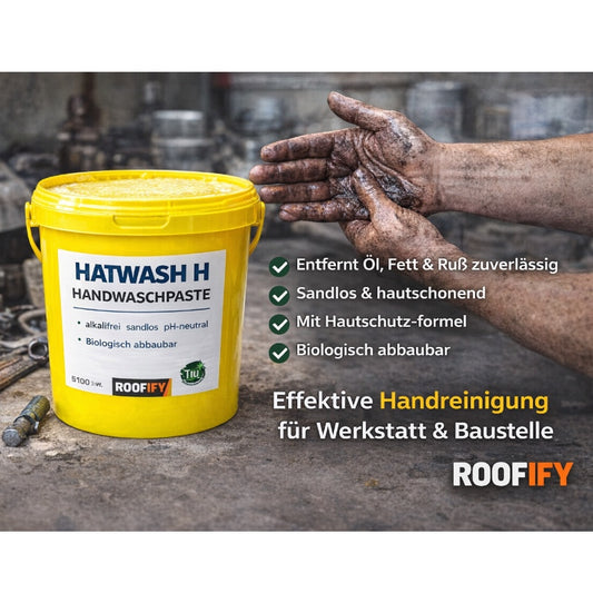 Hatwash H Handwaschpaste – 8 kg / 10 l Eimer, konzentriert mit Scheuereffekt