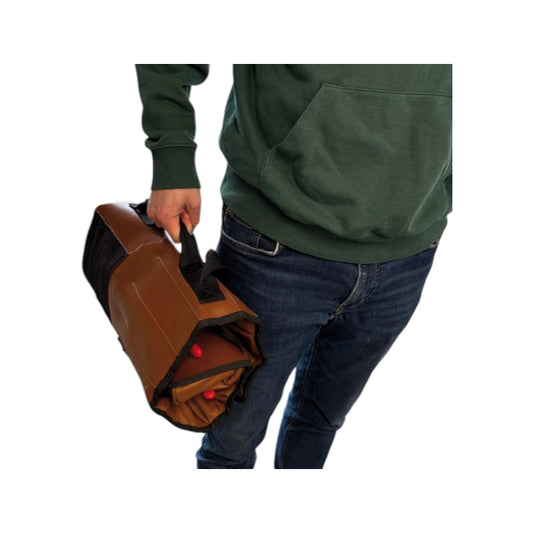 MASC Werkzeugset mit Lederrolltasche zusammengerollt