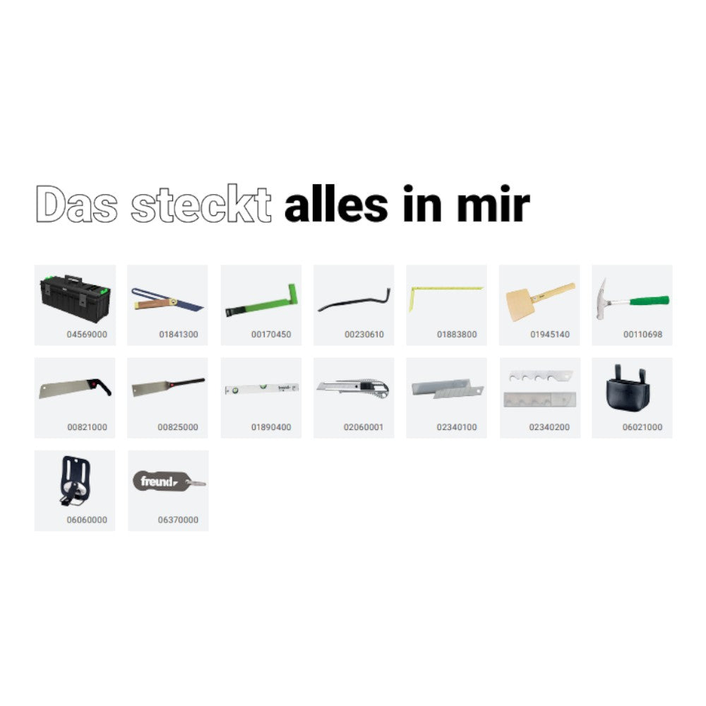 freund Starterset Zimmerer Inhalt Übersicht