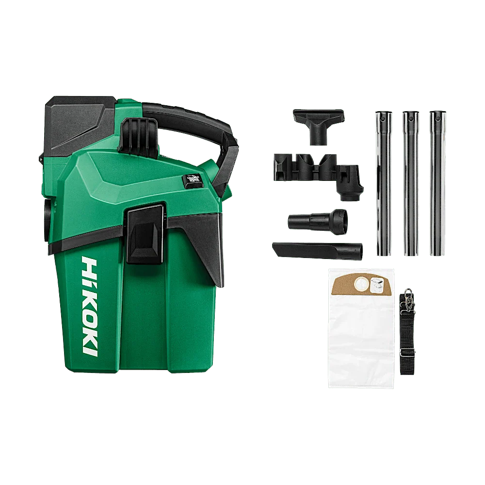 HIKOKI - Akku Nass - Trocken - Sauger L - Klasse 18 Volt ohne Batterien und Ladegerät