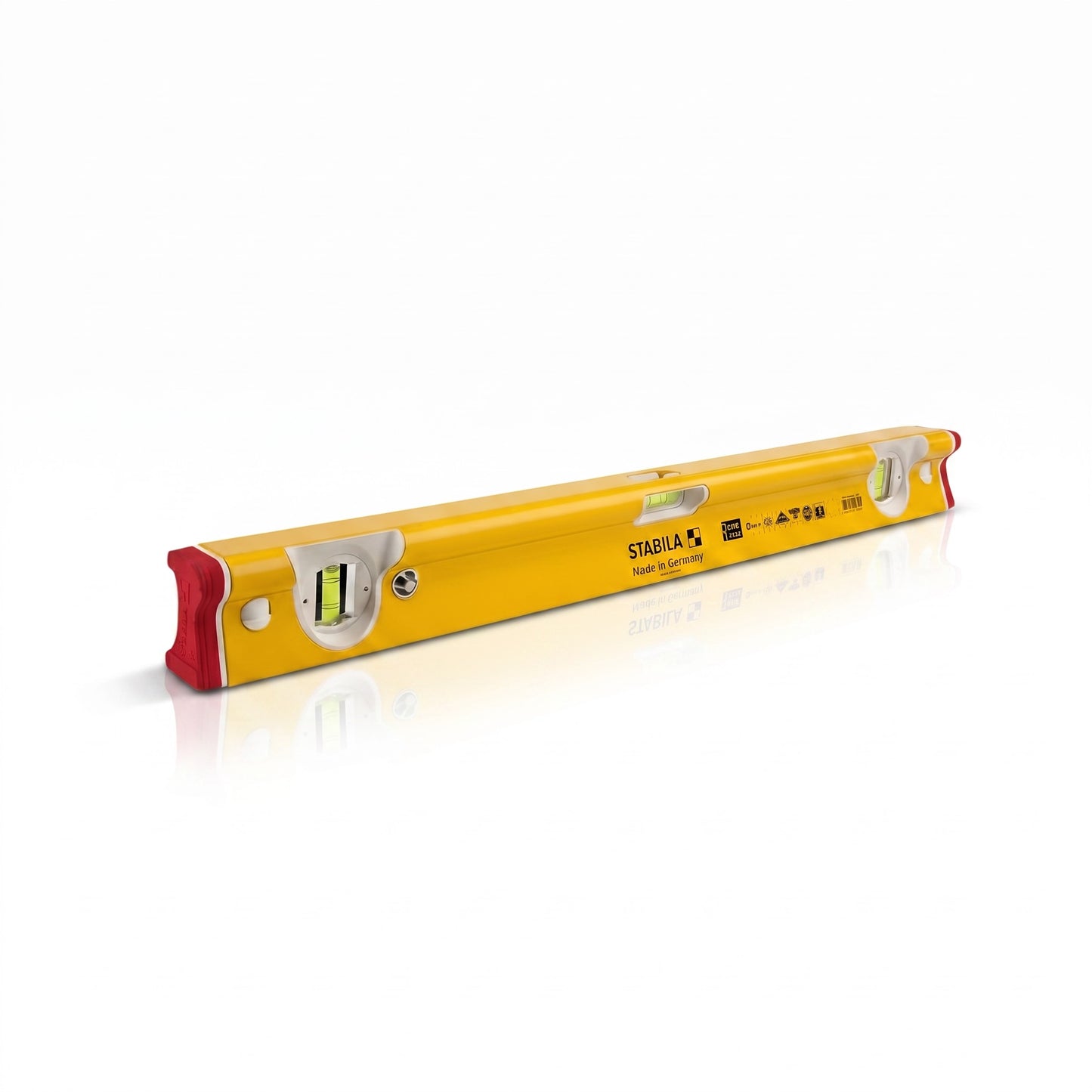 Roofify STABILA Type R 300 yellow aluminium spirit level with robust R-profile and shock-absorbing end caps