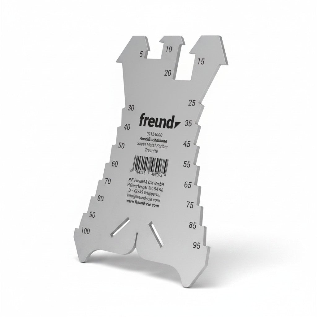 Freund - ANREISSSCHABLONE, GESCHWUNGENE FORM, METRISCH  freund   