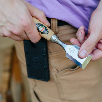KIRSCHEN - Short Chisel with Leather Holster | Precision for Assembly & Detail Work