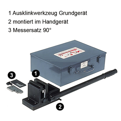 Das MASC Ausklinkwerkzeug (AWG / HG) Dach-/Fassadenscharen