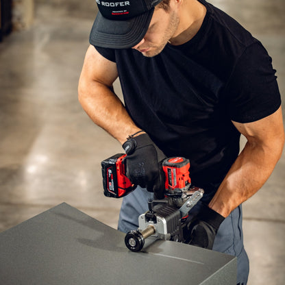 BUSCHMANN TOOLS - ACCUBEADER | Cordless Beading Machine for Pipes & Sheet Metal
