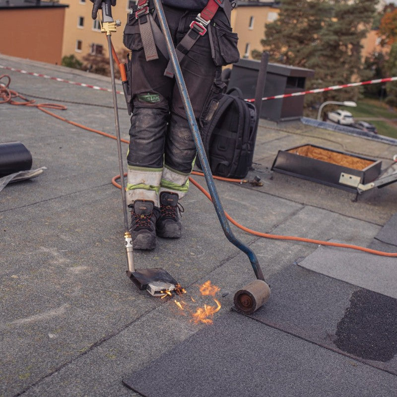 Sievert Pro Venturix S90 Brenner Set DIN Kombi + Andrückrolle – Bitumenbrenner für Dachabdichtung