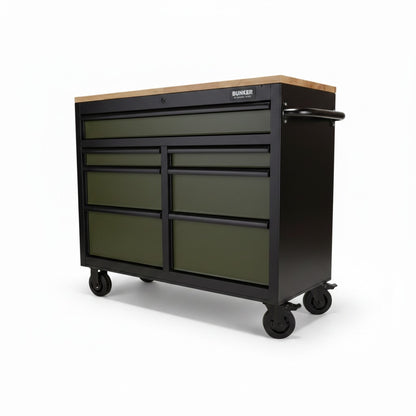 BUNKER Werkzeugwagen / Werkbank 104 cm – Grün