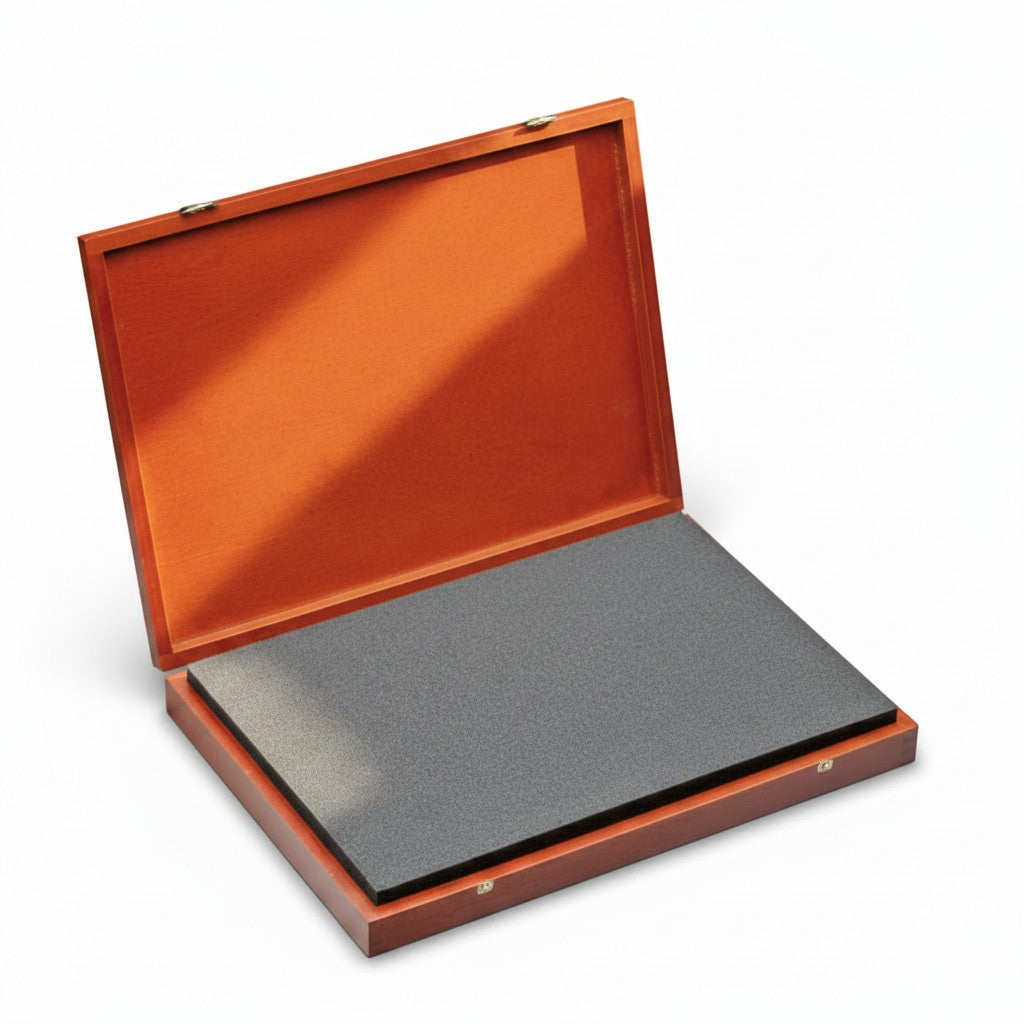 Wooden gift box for a jeweler's hammer