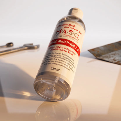 MASC Metall-Gel 2.0 Metallpflege, Politur und Schutz für Edelstahl, Kupfer, Aluminium, Zink und beschichtete Bleche, 250 ml