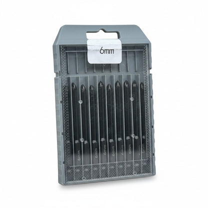 ROOFIFY - Ziegelbohrer Set 6 mm | 10-teilig für Dachziegel Verpackung geschlossen