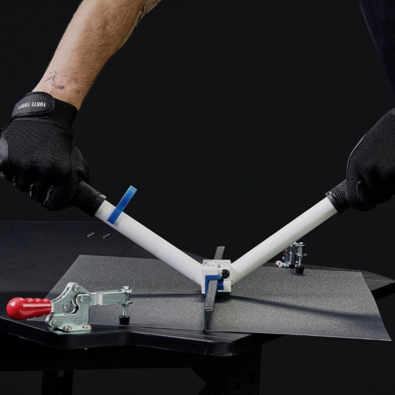 Buschmann TOOLS Mini Winkelfalzschließer 2-in-1 für Stehfalz und Doppelstehfalz Anwendung