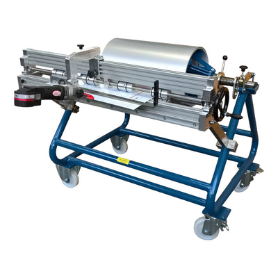 DRÄCO - Mobiler Coilwagen mit Abroll-, Quer- & Längsschneideeinrichtung – K1-CW AQ/LSE Serie