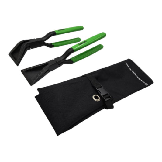 FREUND UltraVision Falzzangen Set, Falzzange 45° gebogen & gerade, durchgesteckt mit Rolltasche