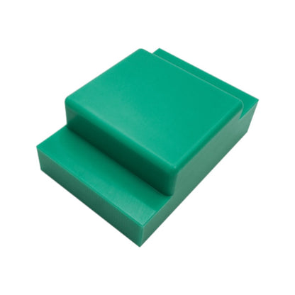 materialschonendes Falzstück 25/35 mm in grünem Spezialkunststoff für sauberes Falzen ohne Kratzer.