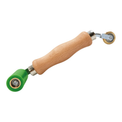 FREUND - Doppelseitige Andrückrolle 45 mm, mit Silikon- & Messingrolle | Gleitlager