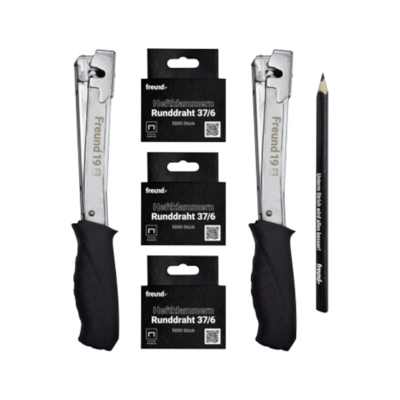 Freund Bonus-Set Steildach Hammertacker Zimmermannsbleistift 