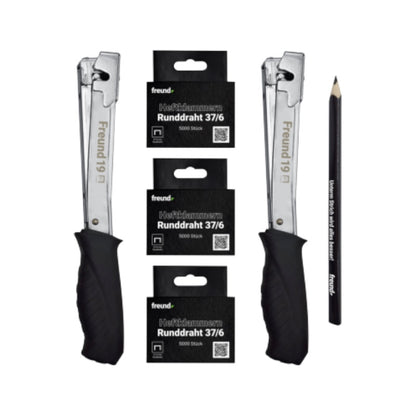 Freund Bonus-Set Steildach Hammertacker Zimmermannsbleistift 