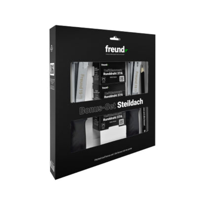 Freund Bonus-Set Steildach Hammertacker Zimmermannsbleistift Karton