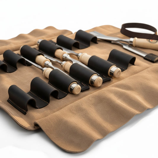 KIRSCHEN - Stechbeitelsatz 6-tlg. mit Ledertasche Detailansicht