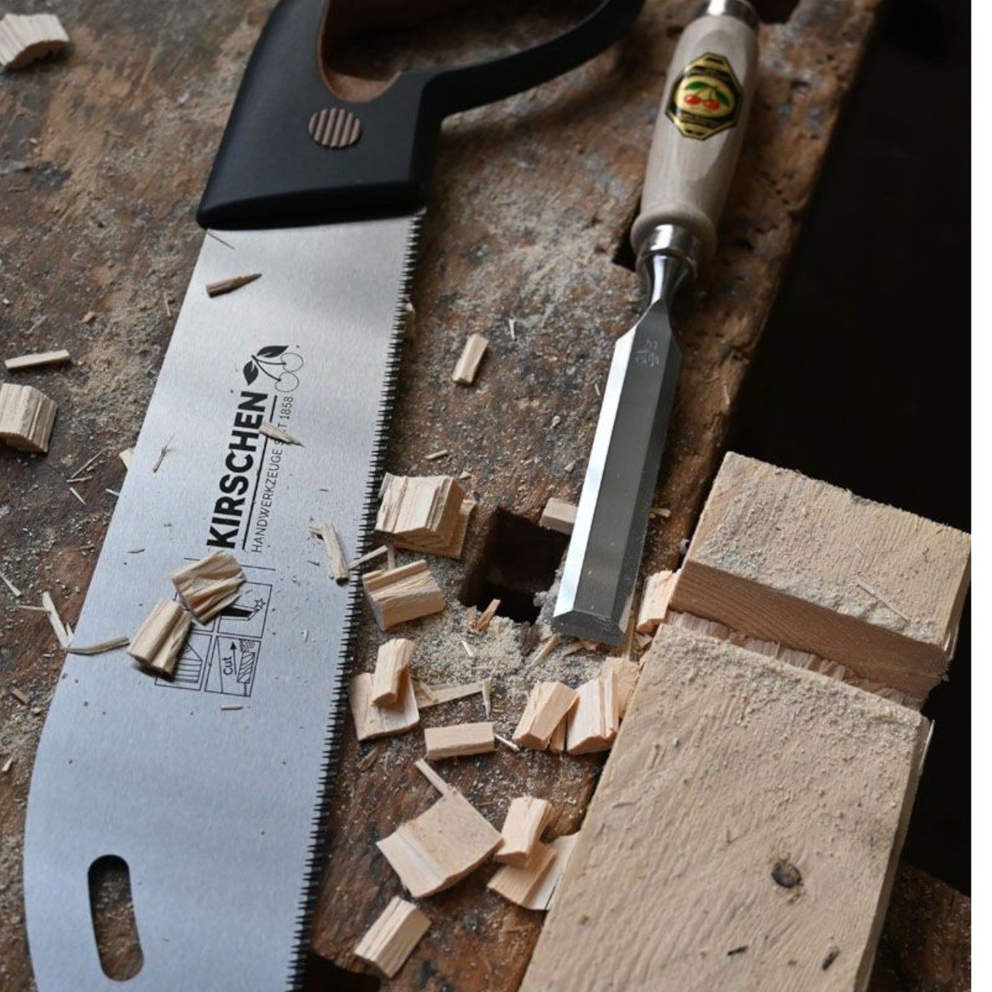 KIRSCHEN - Zimmermannssäge 300 mm Werkbank