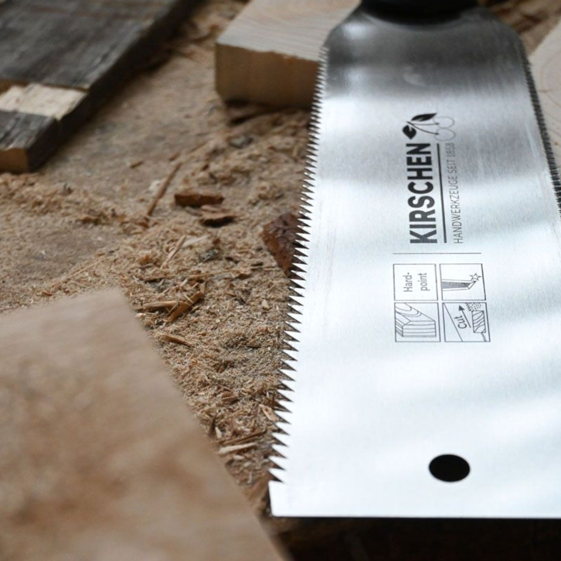 KIRSCHEN - Zweiseitige Feinschnittsäge 240 mm Detailansicht Sägeblatt