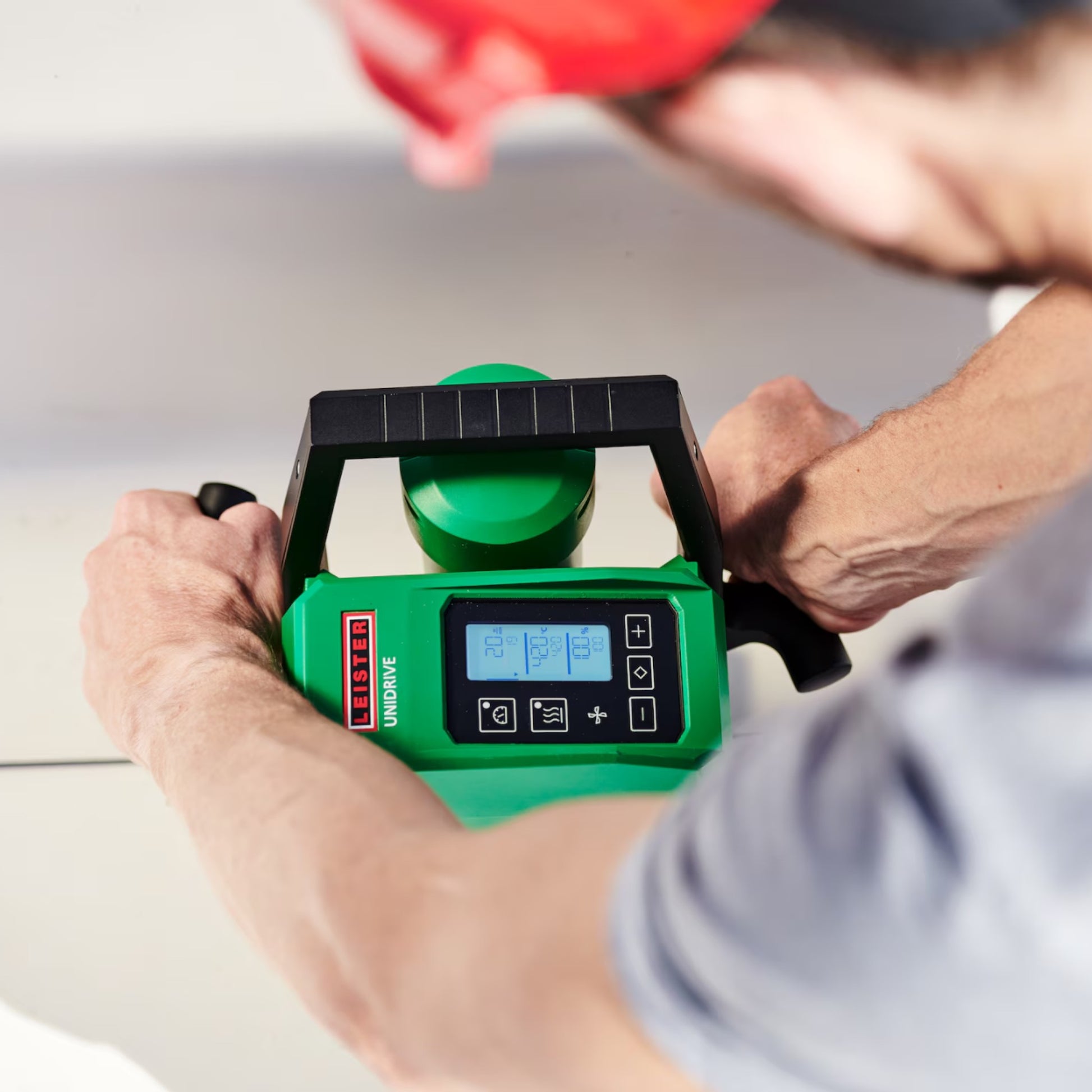 LEISTER - UNIDRIVE 500 (40 mm) - Kompakter Halbschweißautomat Temperaturanzeige