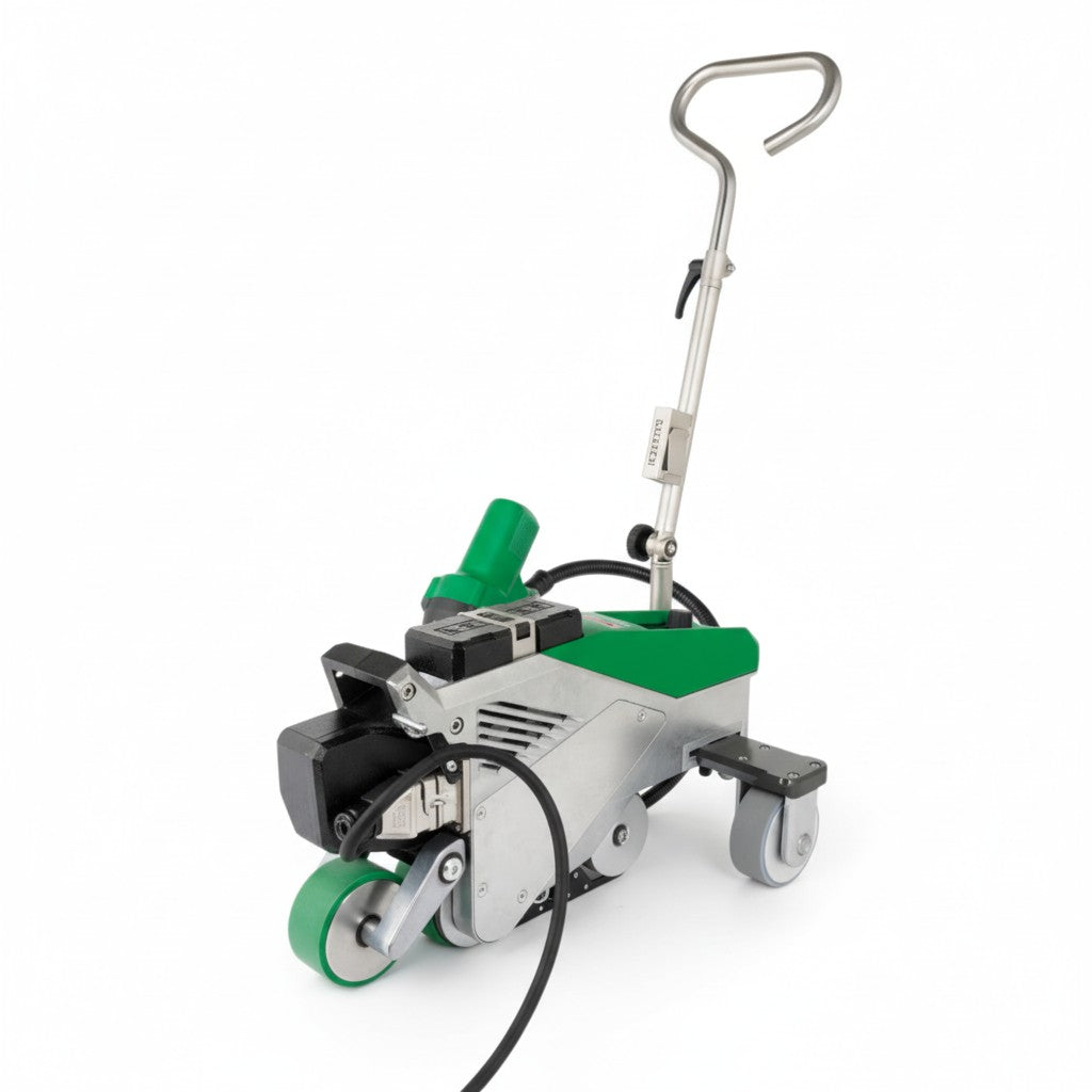 Leister Varimat 500, 40mm | Prozesssicherer Dachschweißautomat Seitenansicht