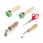 Leister Schweiß Set mit Andrückrolle, Messingrolle, Nahtprüfer und Folienschere