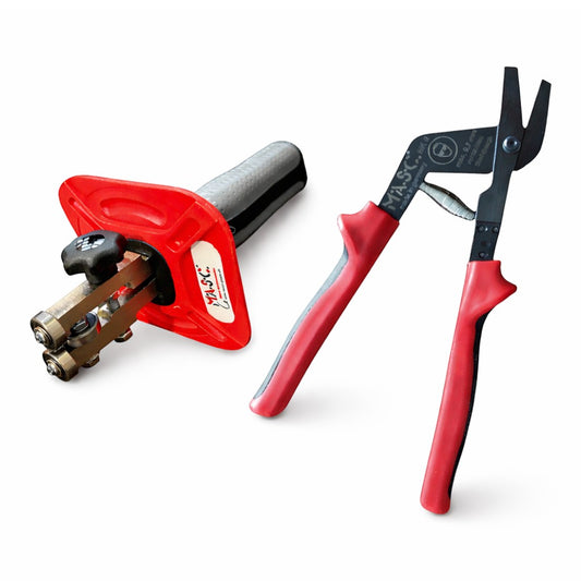MASC - Blechknabberer & Kantenanreifer mit Handschutz SET 