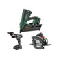 Prebena Holzbau Set PKT Hybrid-Nagler, Handkreissäge, Akku-Bohrschrauber Set