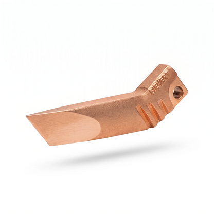 Sievert Pro Copper Bit DuoTech 500 g, winkelverstellbarer Kupferlötkolben-Aufsatz seitlich dargestellt
