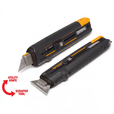 TOUGHBUILT - 2-in-1 Arbeitsmesser mit Schaber