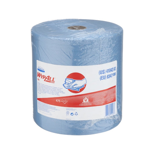 WypAll® X80 Wischtücher – extra reißfest, HYDROKNIT™, stahlblau (Rolle oder Zupfbox)