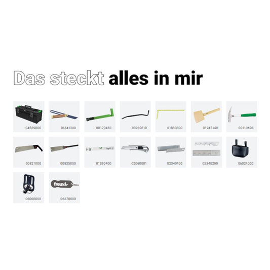 freund Starterset Zimmerer Inhalt Übersicht