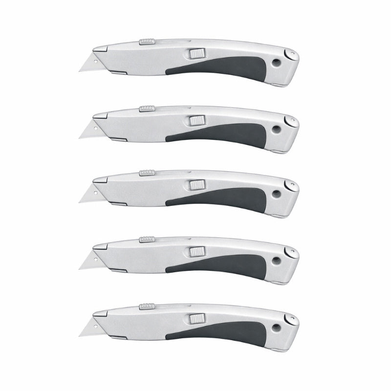 Freund - SILVER-KNIFE MIT SCHIEBEKLINGE UND KÖCHER_5er_Set