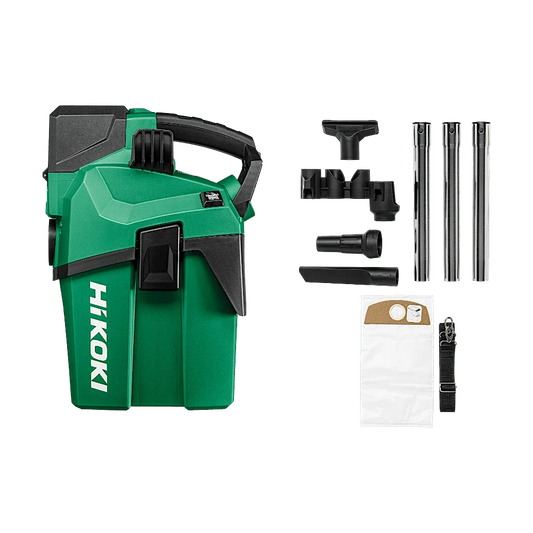 HIKOKI - Akku Nass - Trocken - Sauger L - Klasse 18 Volt ohne Batterien und Ladegerät