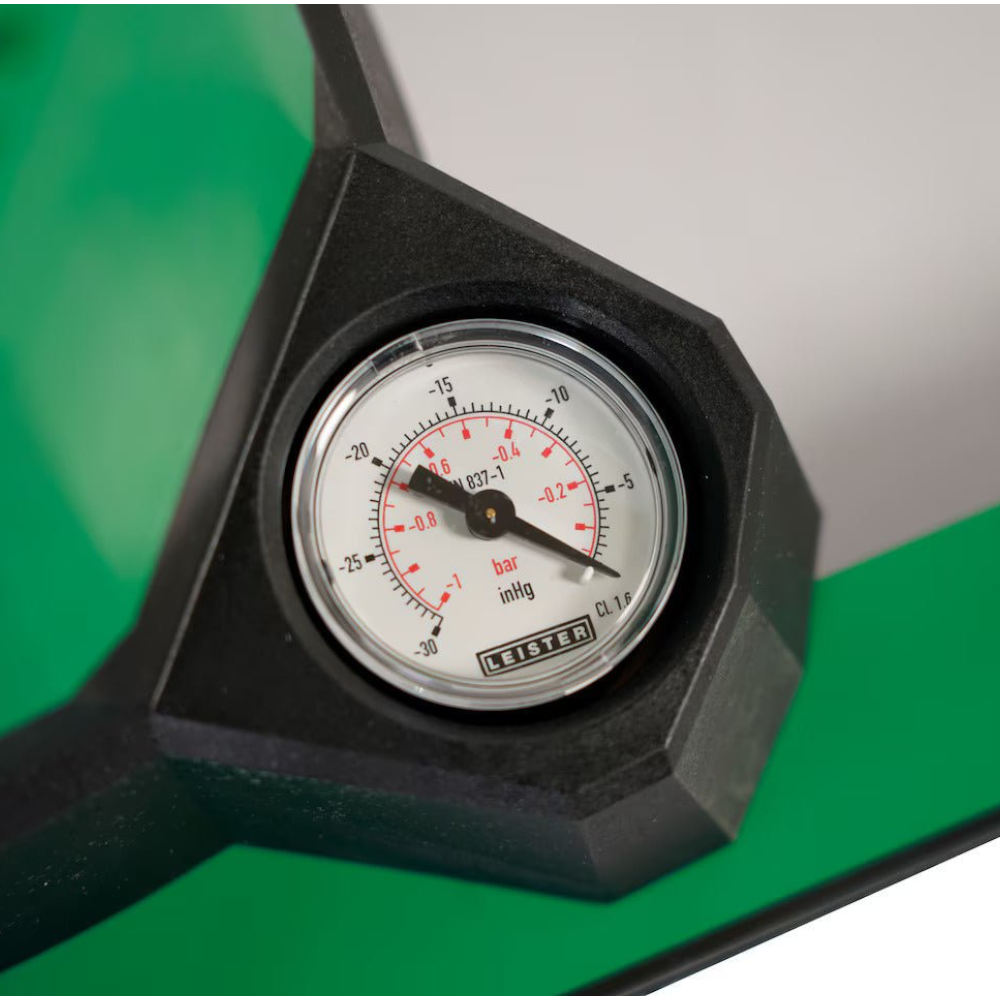Leister Vakuum Platte 300 ohne Akku und ohne Ladegerät Druckanzeige