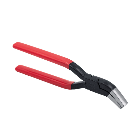 MASC - Flachzange 45° gebogen mit Riffelung, PVC - Griff - MASC/Stubai