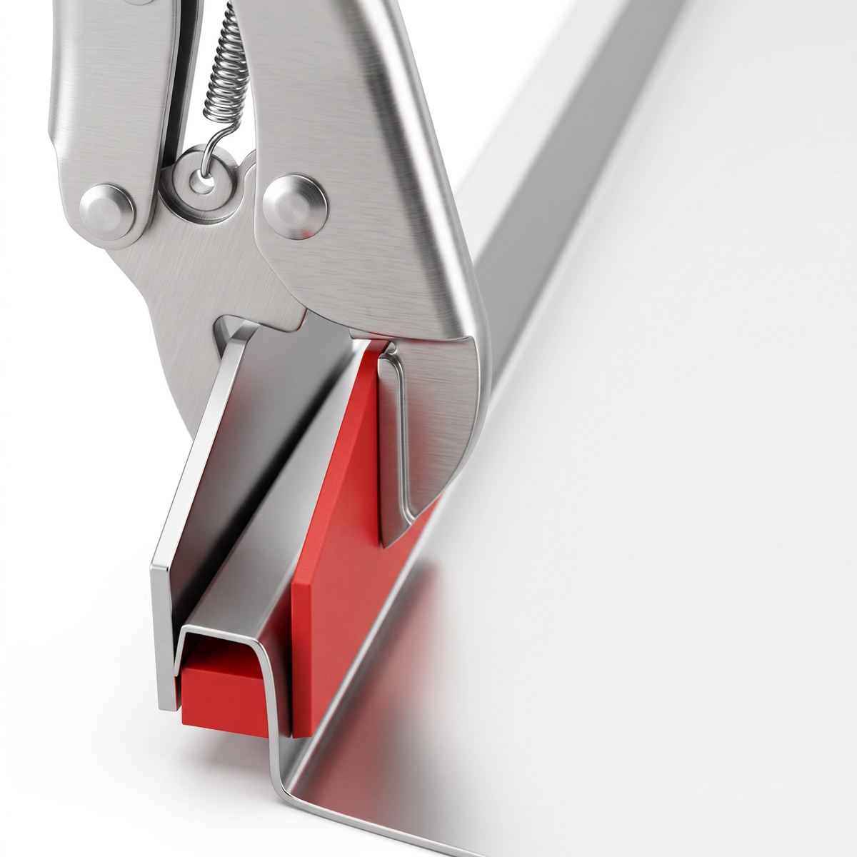 Scharen-Gripzange Anwendung Zeichnung Handgriff Detailansicht