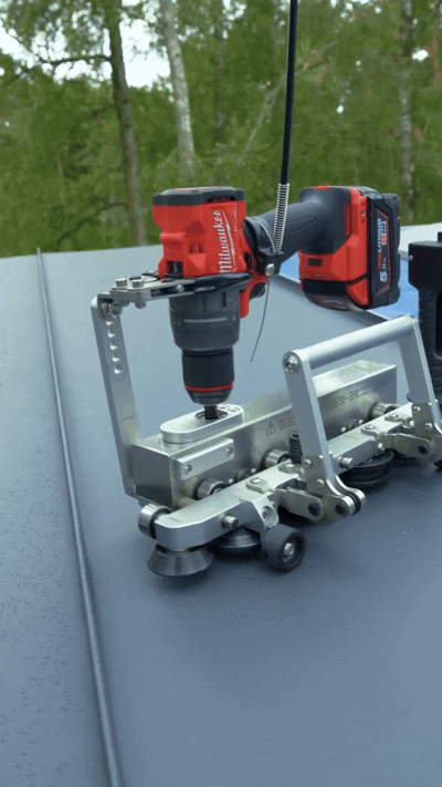 Am Handgriff Gas geben