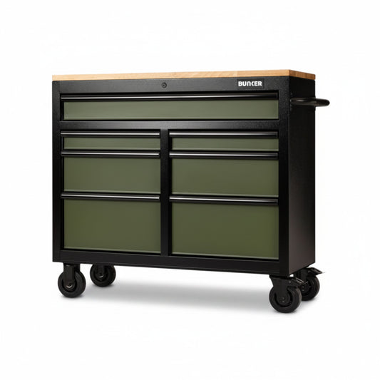 BUNKER Tool Trolley / Workbench 104 cm – Green