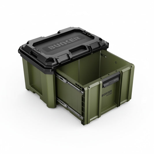 BUNKER Load-Up Stackable Storage Box with 1 Drawer – 570mm