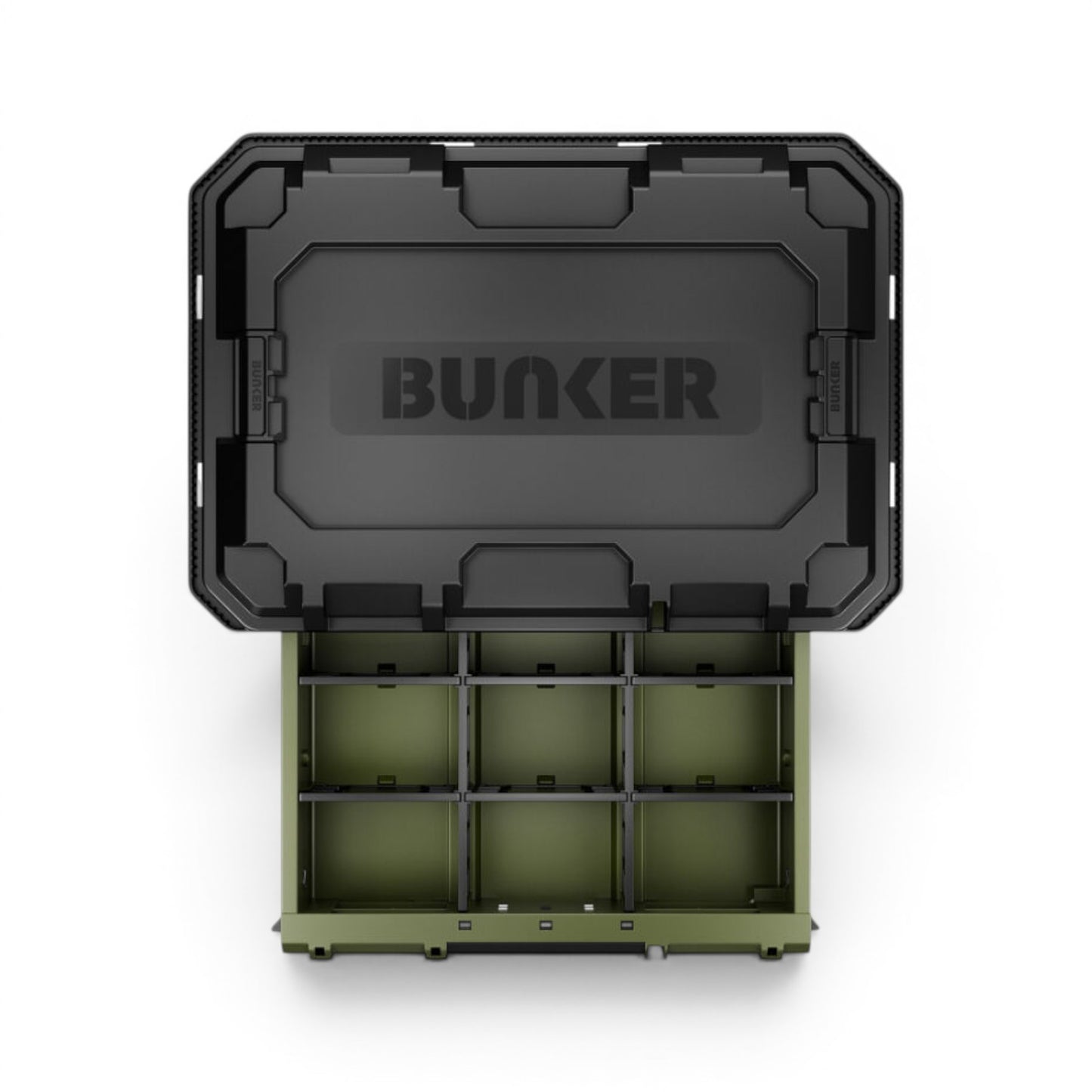 BUNKER Load-Up Stapelbare Aufbewahrungsbox mit 2 Schubladen – 570 mm
