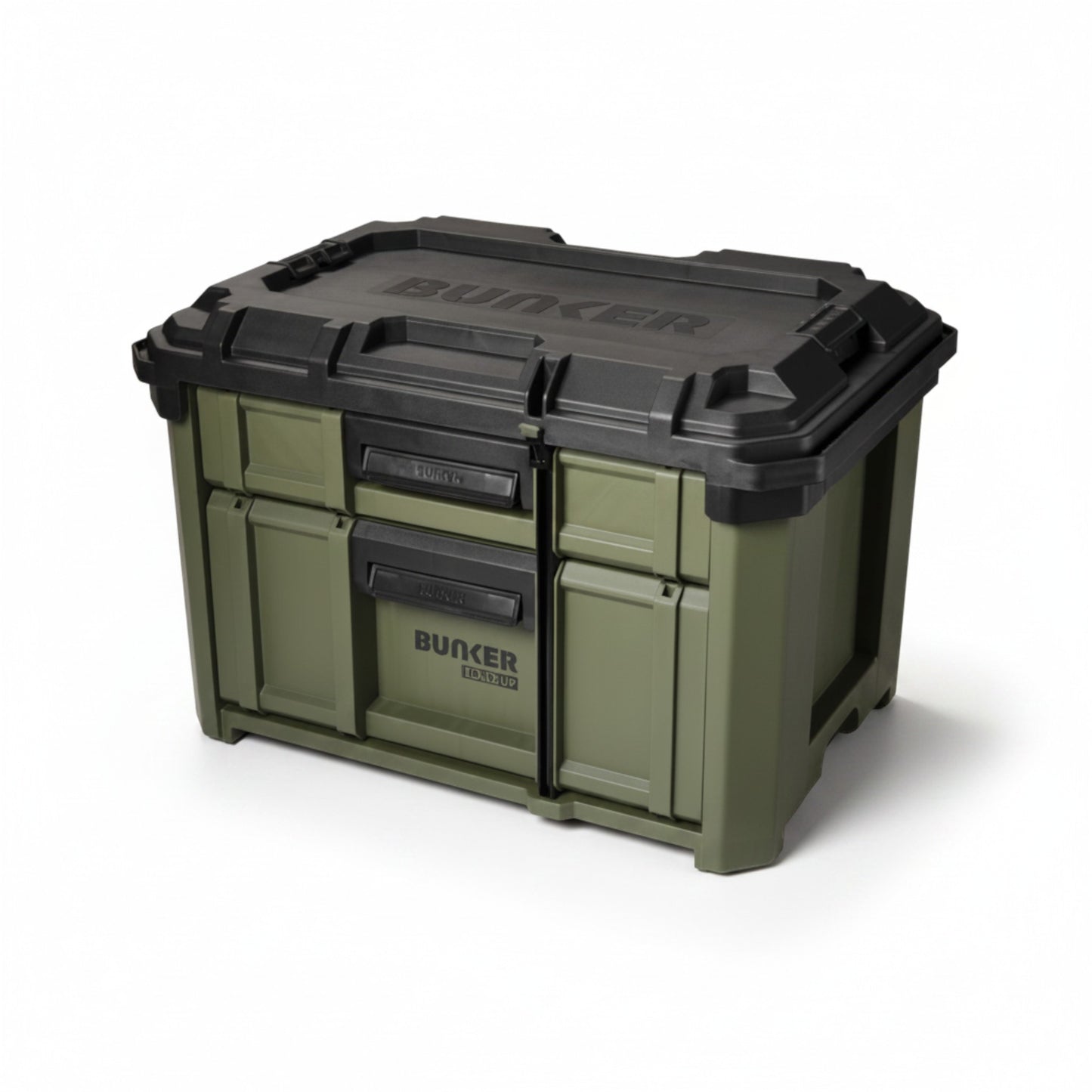 BUNKER Load-Up Stapelbare Aufbewahrungsbox mit 2 Schubladen – 570 mm