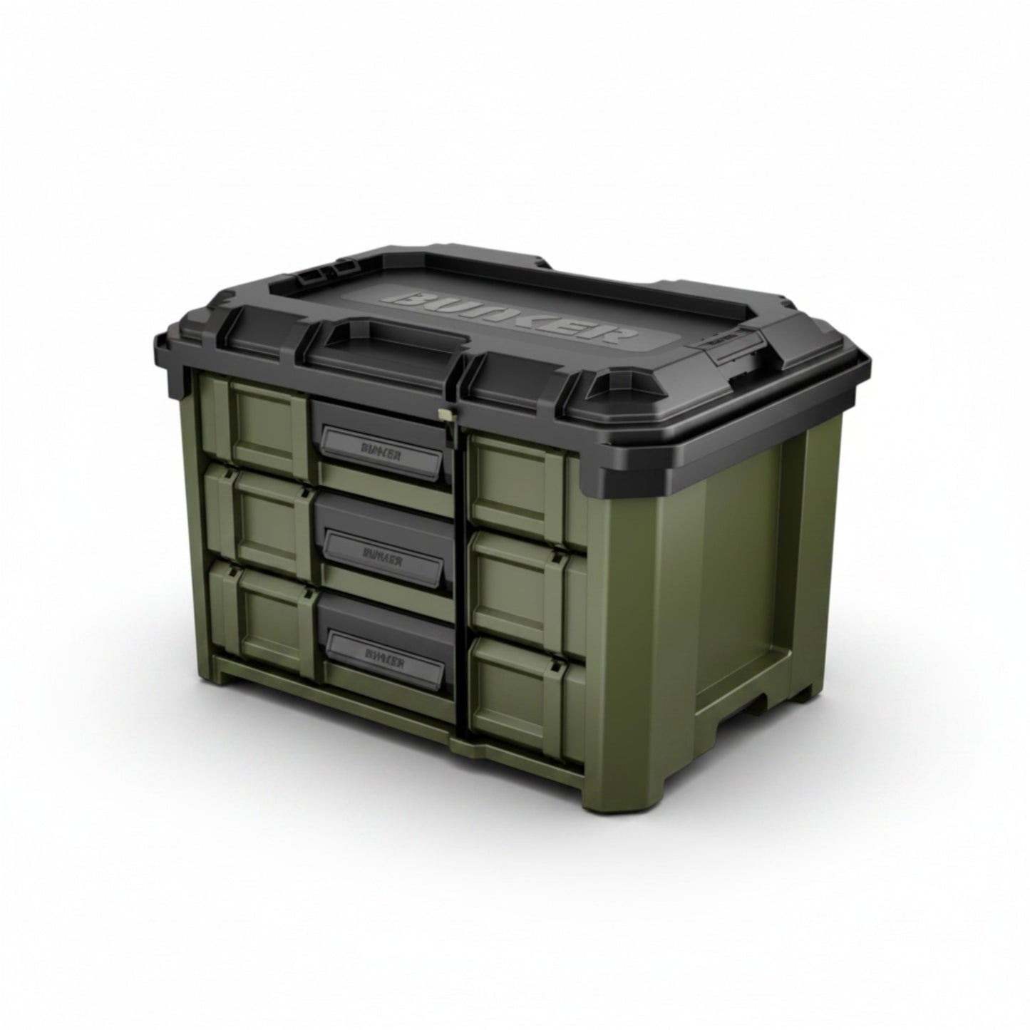 BUNKER Load-Up Stackable Storage Box with 3 Drawers – 570 mm