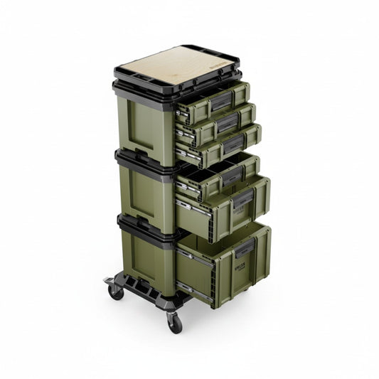 BUNKER Load-Up Mobile Storage Box, 5-piece