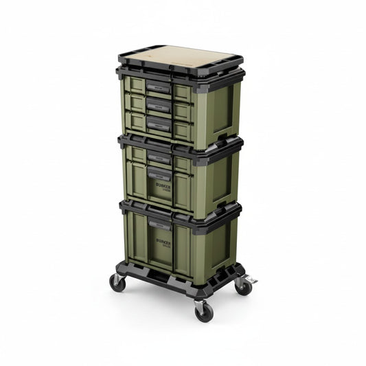 BUNKER Load-Up Mobile Storage Box, 5-piece