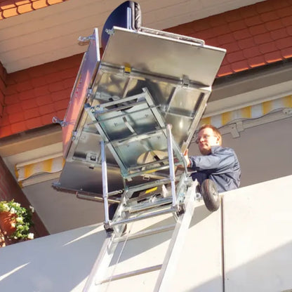 Top-Lift MV Furniture Hoist – Plug-in Ladder Hoist up to 20 m Lifting Height, 250 kg Payload